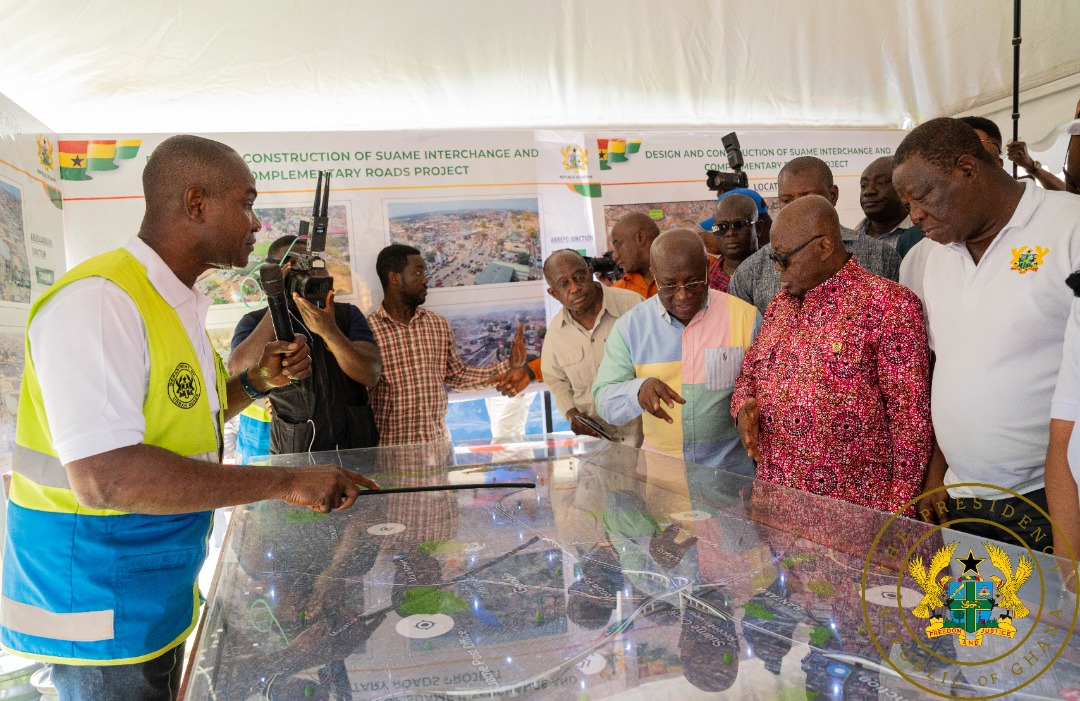 Akufo Addo Cuts Sod For 4 Tier Suame Interchange Cedidollar