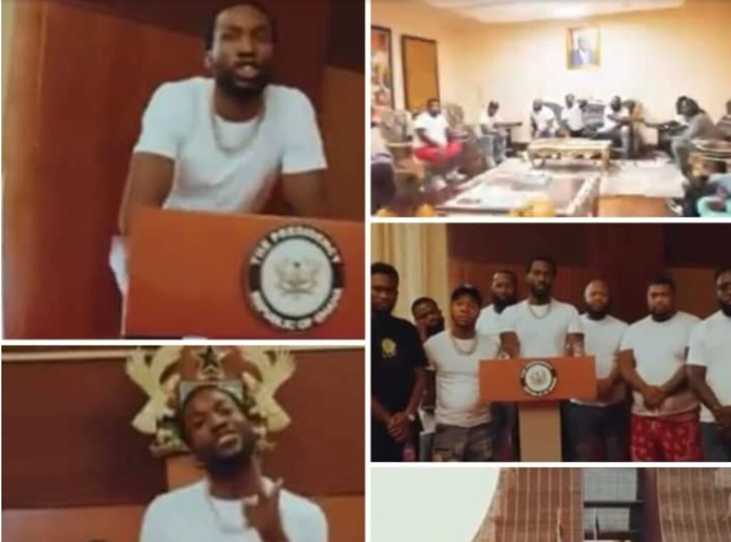 Meek Mill Apologizes for Filming Music Video At Jubilee House - DailyGuide  Network